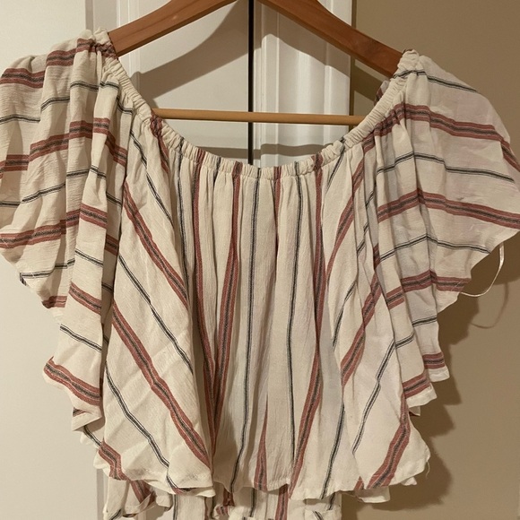 Angie Women’s Striped Crop Top Brand New Size M - Picture 2 of 4